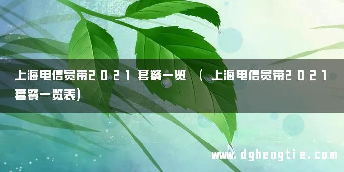 上海电信宽带2021套餐一览 (上海电信宽带2021套餐一览表)